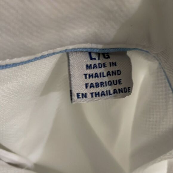 Tommy Bahama San Lucio White Stretch Knit Long Sleeve Shirt Men’s Size Large - Picture 4 of 11